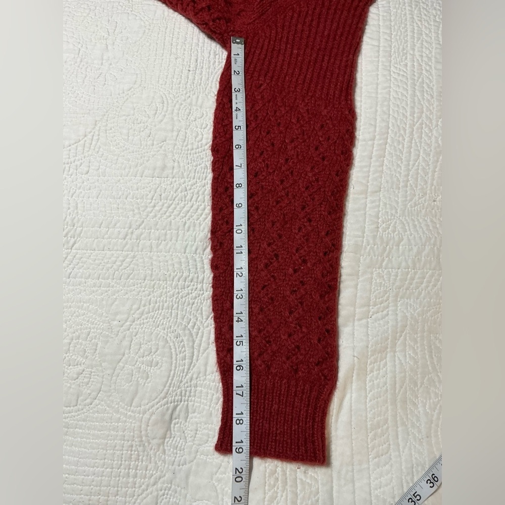 REBECCA TAYLOR CHAINETTE ALPACA WOOL SWEATER XL - Picture 8 of 14